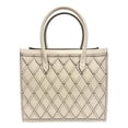thumbnail image 5 of New Valentino Garavani Beehive Lattice Ivory Studded Leather Crossbody Tote Bag, 5 of 9