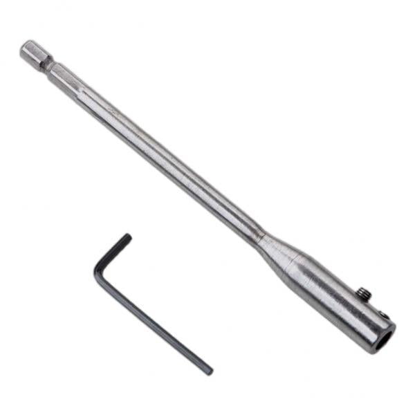 2x Juego de Extensión de Taladro Resistente con Llave para Carpintería de Muebles 150MM , 4 piezas