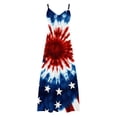 thumbnail image 5 of TaTaai Women's Spring Summer Printed Dress Sleeveless Round Neck Solid Color Loose Casual Ankle-Length Maxi Dress for Daily Home Beach Wear Gift, 5 of 8