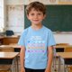 thumbnail image 2 of Camiseta de Manga Corta Linda para Niños Niñas Niños Impresión Gráfica Escuela Verano Casual, 2 of 9
