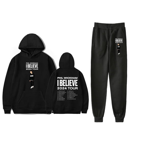 Phil Wickham I Believe 2024 Tour Hoodies Jogger Pant 2 Pieces Sets Unisex Trucksuit
