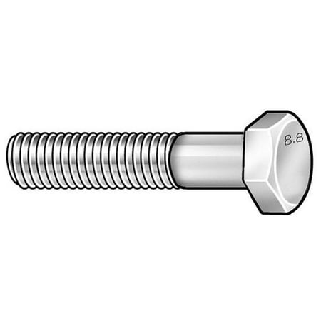 

ZoroSelect M10-1.25 Class 8.8 Hex Head Cap Screw Steel 10 PK