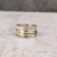 thumbnail image 3 of Plain Spinner Band, Meditation Ring, 925 Sterling Silver Ring, Spinning Hammer Ring, Two Tone Ring, Fidget Ring, Handmade Jewelry, Christmas Oxidized, Womans Band Ring, Anxiety Ring, Mans Band Gifts, 3 of 6