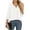 White, variant on 3/4 Sleeve Blouses for Women Casual Elegant Chiffon V Neck Tops,US Size,White,S-2XL