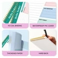 thumbnail image 6 of karymi English Notebook High Color A5 Coil Daily Planner Stickys Note Portable Learning Schedule Note Takings 52 Pages Bedroom Decor Today's, 6 of 6