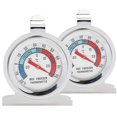 thumbnail image 1 of 2Pcs Large  Dial Kitchen Stainless Steel Freezer Refrigerator Thermometer, 1 of 7