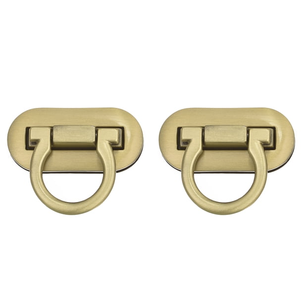 Cierre giratorio de Aleación Unique Bargains 42mm x 20mm Tono bronce 2uds