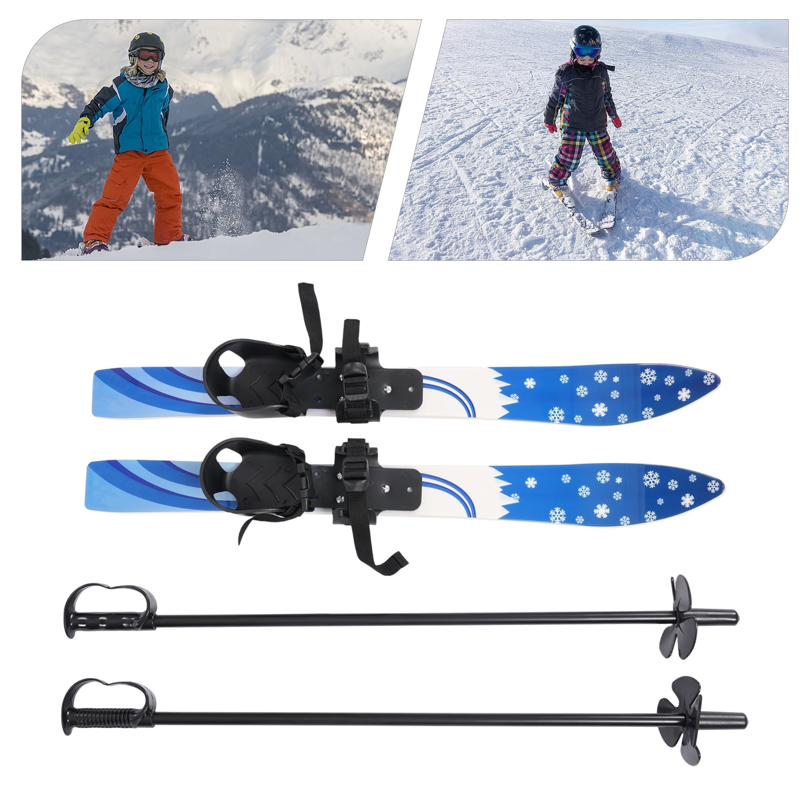Wedge 500, Downhill Snow Skis with Boost Bindings, Kid's - Walmart.com