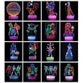 thumbnail image 2 of Elsa Toys Night Light for Kids, 3D Illusion Lamp Touch Dynamic Colors Changing Kids Toys for Anna Gifts for Men Boys HFY, 2 of 5