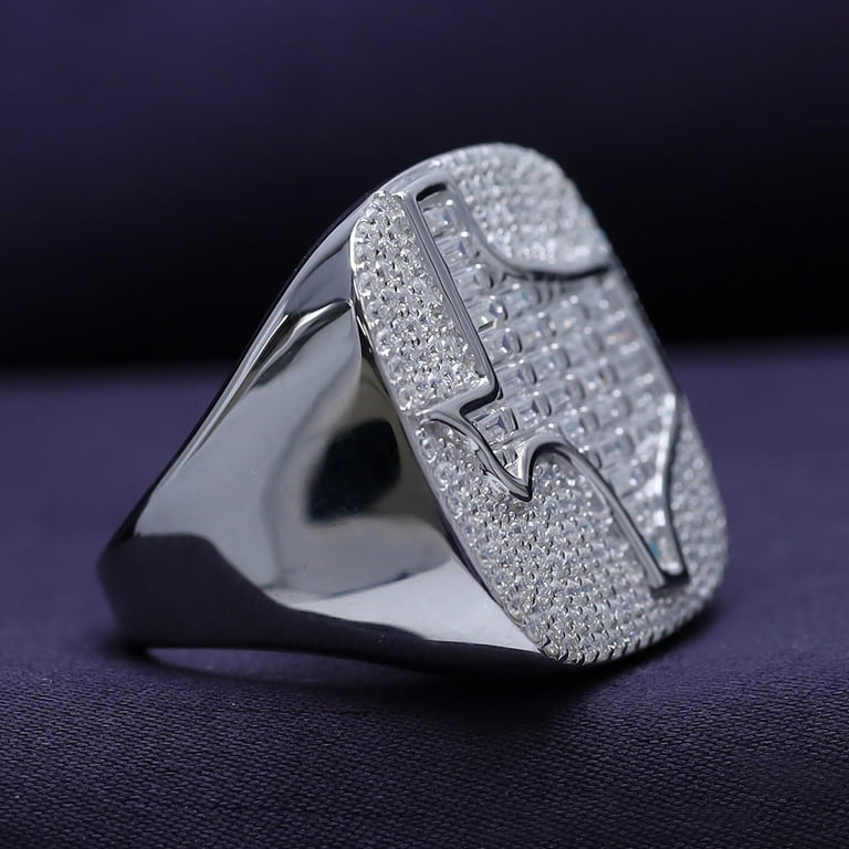 Men's Texas Ring, 3.15 Cttw Baguette & Round Lab Created