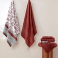 thumbnail image 4 of Modern Threads Ophelia 6-Piece Cotton Adult Bath Towel Set, Clay, 4 of 7