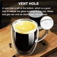 thumbnail image 5 of Baalaka 12oz Double Wall Insulated Borosilicate Glass Mugs Set of 2, for Coffee, Cappuccino, Latte, Kitchen & Travel, 5 of 7