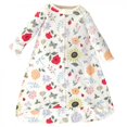 thumbnail image 3 of Touched by Nature Baby Girl Organic Cotton Long-Sleeve Wearable Sleeping Bag, Sack, Blanket, Flutter Garden, 0-3 Months, 3 of 3