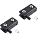 thumbnail image 1 of Bisagra de pivote de puerta de vidrio de acero inoxidable de 2 piezas, Clip de bisagra de puerta de vidrio ajustable, Clip de bisagra de pivote de gabinete para vidrio de 5-8 mm de espesor TUNC Sencillez, 1 of 5