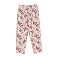 thumbnail image 4 of Xecao Beautiful Butterflies and Hearts Women's Straight Lounge Pajama Pants: The Epitome of Relaxed Sleepwear, 4 of 9