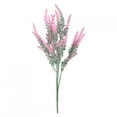 thumbnail image 1 of 5pcs 25 Heads Wedding Artificial Flowers Lavender Fake Bridal Bouquet Party Home Decor (Rose Red), 1 of 4