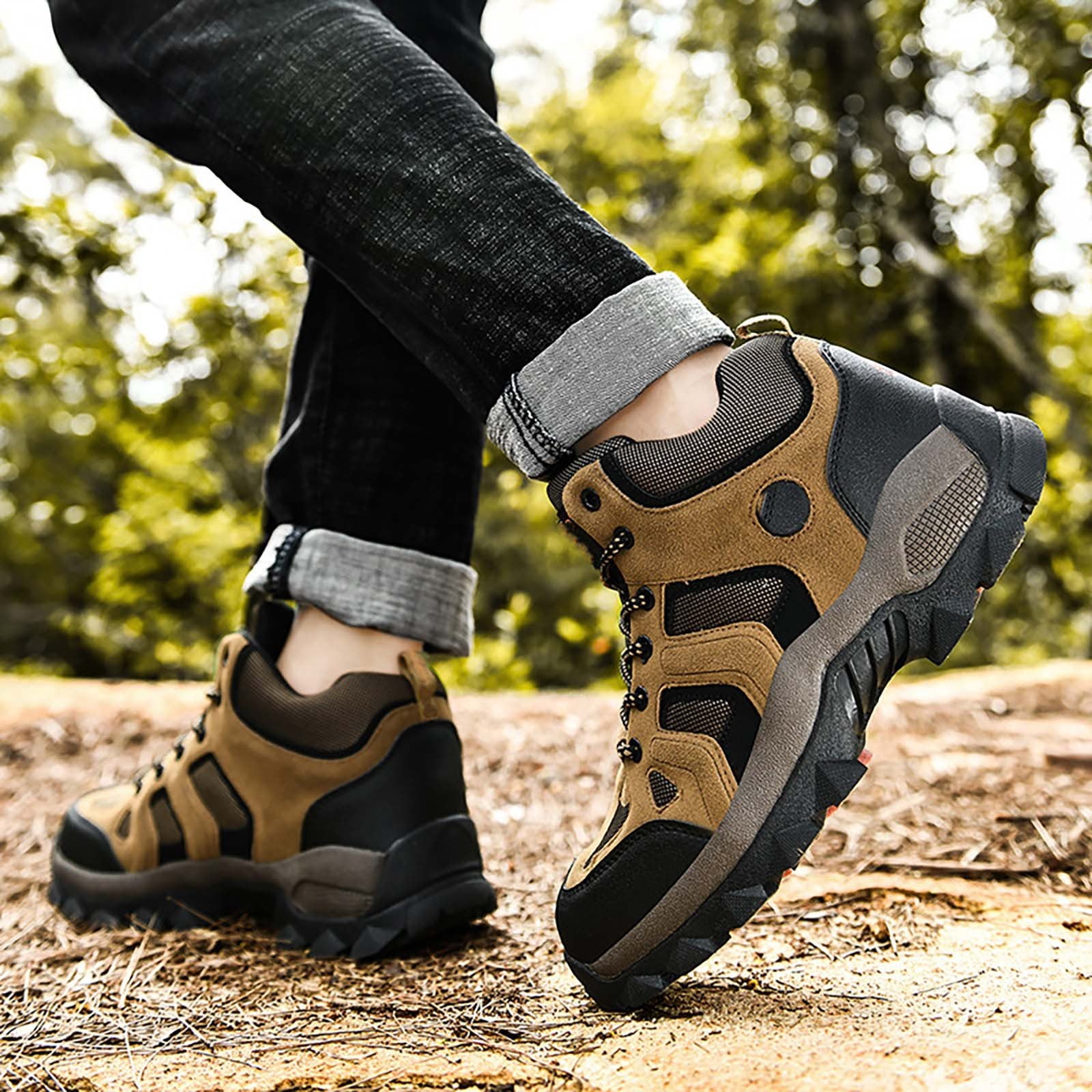 Win s Way Unisex Outdoor Hiking Shoes, Large Size Breathable Walking Sneakers for Couples