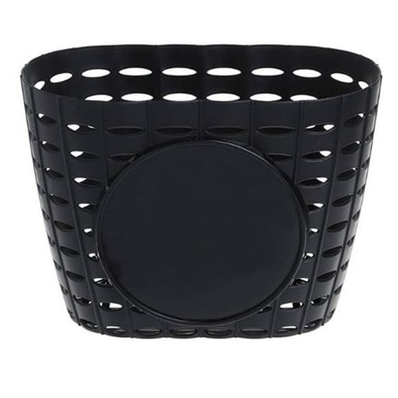 Kids Bicycle Basket, Children Plastic Front Handlebar Bike Basket for Storage, Black