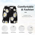 thumbnail image 6 of Picia Daisies Flowers pattern Mens Swim Trunks with Compression Liner Stretch Beach Shorts Quick Dry with Zipper Pockets No-Chafing Board Shorts-3X-Large, 6 of 9
