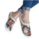 thumbnail image 5 of Zapatos de lona de corte bajo de fondo plano para mujer Zapatillas de algodón antideslizantes planas informales versión perezosa de un pie Wmkox8yii hj789, 5 of 6