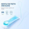 thumbnail image 4 of ACDANC Dental Floss Threaders for Braces Bridges Implants Permanent Retainer, Flexible Orthodontic Floss Threader Tool for Tight Spaces Between Crowns, 50 Count, Pack of 2, 4 of 6