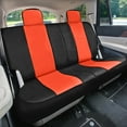 thumbnail image 5 of FH Group Universal Fit Faux Leather Car Seat Covers for SUV, Truck Split Rear Bench Full Set - Tangerine, 5 of 6