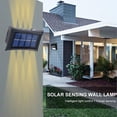 thumbnail image 6 of AYKHKYA Solar Wall Lights Outdoor, Warm White Light Gradient Solar Lights for Outside Waterproof, Up and Down Lighting Solar Fence Lights Outdoor for Garden Patio Yard Porch Decorative (8 LED), 6 of 9