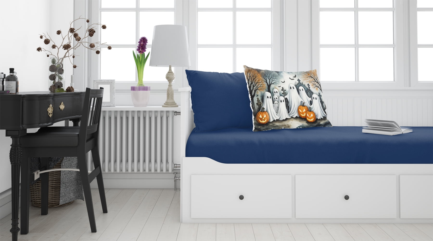 Carolines Treasures DAC2281PILLOWCASE 20.5 x 30 in. Unisex Ghosts Spooky Halloween Fabric Standard Pillowcase