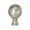 Satin Nickel - 1-1/4 Inch Diameter, variant on B&P Lamp® Solid Brass Sphere Style Polished Nickel Finial, 1 Inch Height, 1/4-27 Tap