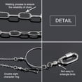 thumbnail image 3 of Amdohai Pet Parrot Ankle Foot Chains Stainless Steel Bird Rings Outdoor Flying Training Activity Opening, 3 of 8