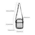 thumbnail image 3 of FENOHREFE Womens Bag Stadium Approve Shoulder Bag Casual Phone Bag Fashion Clear Messengers Bag PVC Crossbody Bag for Everyday, 3 of 8