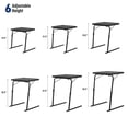 thumbnail image 4 of OSM 22" Adjustable Tilting TV Tray Table Dinner on Bed or Sofa, Comfortable Folding Black Table with 3 Tilt Angle Adjustments, 4 of 8