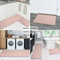 thumbnail image 5 of Pink Christmas Gingerbread Pattern Kitchen Rugs Sets Of 2,Anti Fatigue Kitchen Mat Rugs Non Slip Washable,Decorative Kitchen Floor Mats for Kitchen,Sink,Laundry,17"x30"+17"x47", 5 of 7