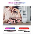 thumbnail image 4 of Grade Drop Impact for Moto One 5G Ace Case Motorola One 5G Ace G 5G Case 360 Metal Rotating Ring Kickstand Holder  Heavy Duty Shockproof Case for One 5G Ace Phone Case (Rose Gold), 4 of 17