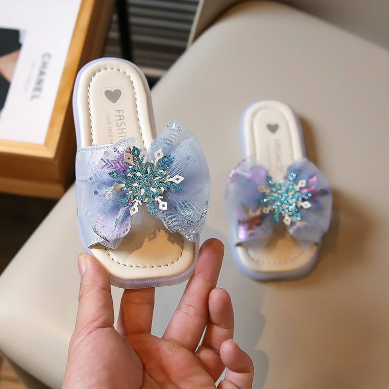 Toddler Size 8 Sandals Girls Summer Slippers Kids Girls Bow Flip