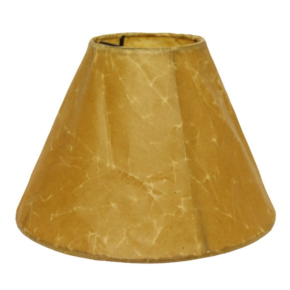 Cloth & Wire Empire Softback Lampshade with Washer Fitter, Brown Color Lampshade for Table Lamps, 4" Top x 12" Bottom x 6.25" Height