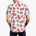thumbnail image 5 of Rocae Watermelon for Men's Short Sleeve Polo Shirt, Quick Drying Performance Moisture Wicking Sports Men's Golf Shirt XX-Large, 5 of 9