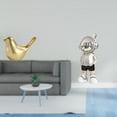 thumbnail image 2 of Figura de dorado con diseño de pájaros, estatua de animal moderna, decoración creativa para el hogar, escultura decorativa para escritorio,, 2 of 8