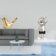 thumbnail image 2 of Figura de dorado con diseño de pájaros, estatua de animal moderna, decoración creativa para el hogar, escultura decorativa para escritorio,, 2 of 8