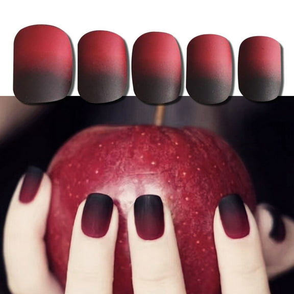ORDDIART 6-Pack Clear Full Cover Pre-Shaped False Nails in Multiple Colors for Nail Art Beginners Design