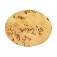 thumbnail image 4 of Nebula 20" Accent Oval Pillar Side Table Warm Natural Brown Burl Wood, 4 of 9