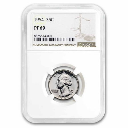 1954 Washington Quarter PF-69 NGC