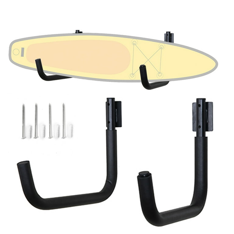 10 5 in Kayak Wall Mount Paddle Board Wall Hangers with Powder coated Heavy duty Steel Storage Hooks for SUP Paddle Boards Surfboards 100 LB Capacity
