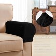 thumbnail image 4 of Subrtex Funda Reposabrazos Stretch Textured Mini Dots Protector de Muebles (Juego de 2, Negro), 4 of 6