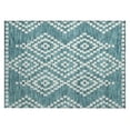 thumbnail image 2 of Addison Rugs Chantille Indoor/Outdoor Transitional Diamonds Teal Washable Rectangle Rug, 1'8" x 2'6", 2 of 6