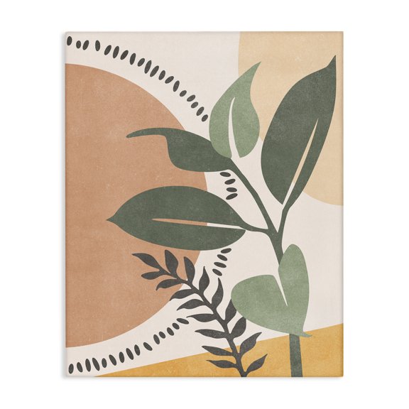 Stupell Industries Peachy Tropical Boho Landscape & Nature Painting Wrapped Canvas Art Print Wall Art, 16 x 20