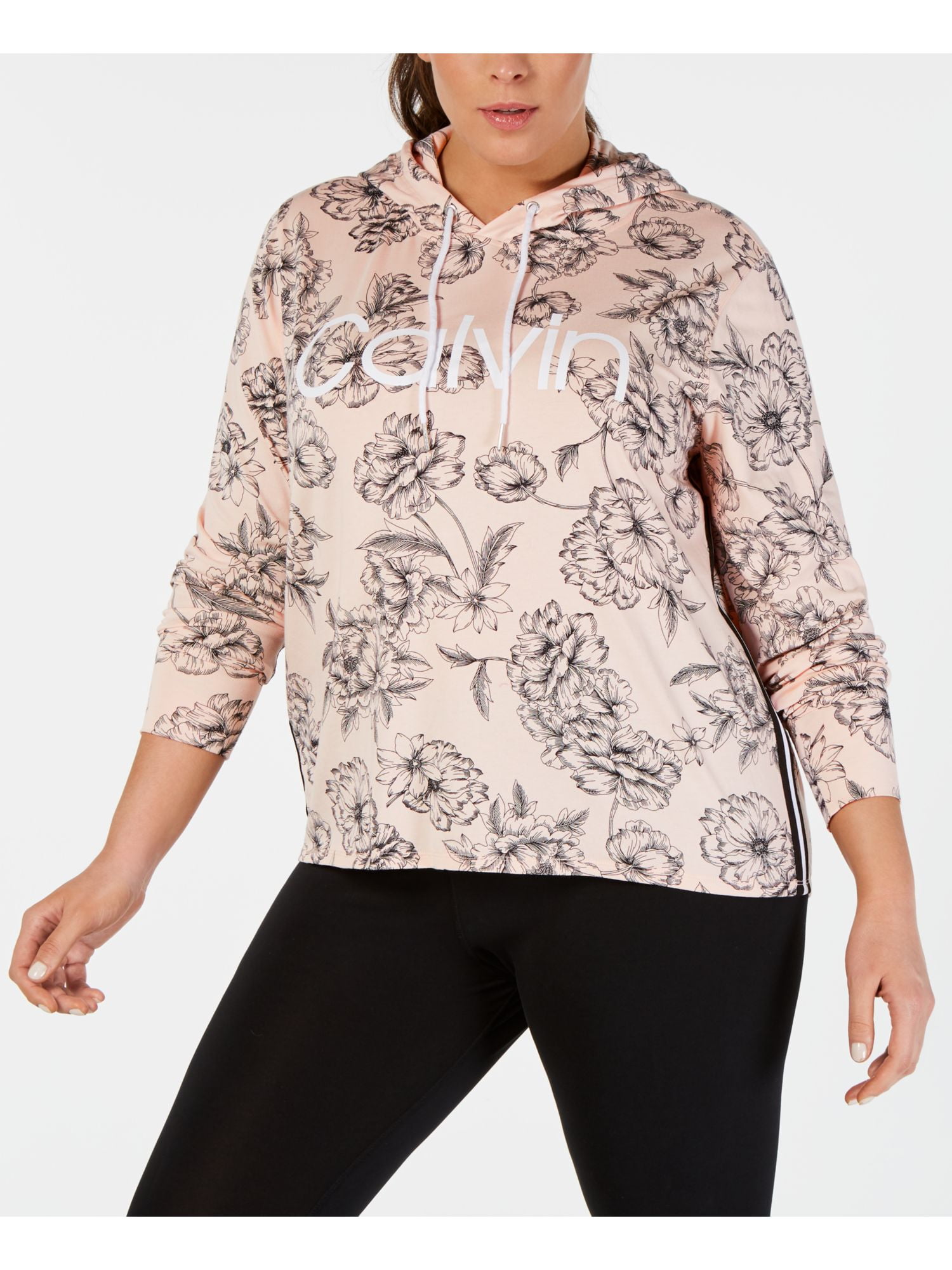 calvin klein floral hoodie