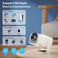 thumbnail image 3 of TEKXDD Proyector Port&aacute;til - Proyector 4K WiFi, Bluetooth 5.0 Mini Projector, Auto Keystone, 240ANSI, Proyectores Supporte con Phone/TV Stick/Box/USB Drive/PS5, 3 of 7