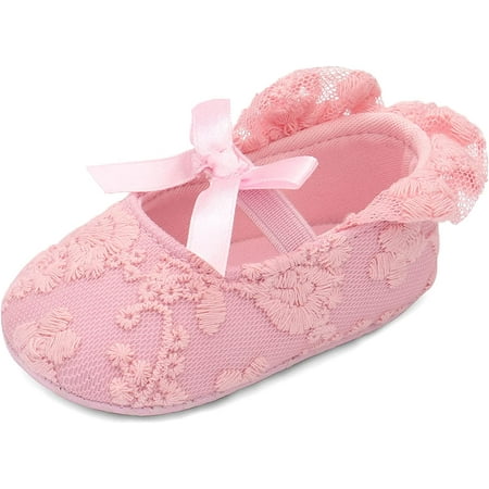 

Baby Girls Princess Bowknot Soft Sole Cloth Crib Shoes Sneaker