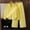 Yellow, variant on ZHOGXU Big Kids Girls Outfits Long Sleeve Lapel Striped Print Buttons Shirt And Wide Leg Pants Fashion Comfortable Two Piece Set For Daily Wear Yellow 7-8 Years